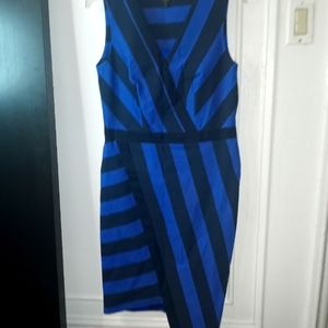 G.I.L.I Asymmetrical striped dress